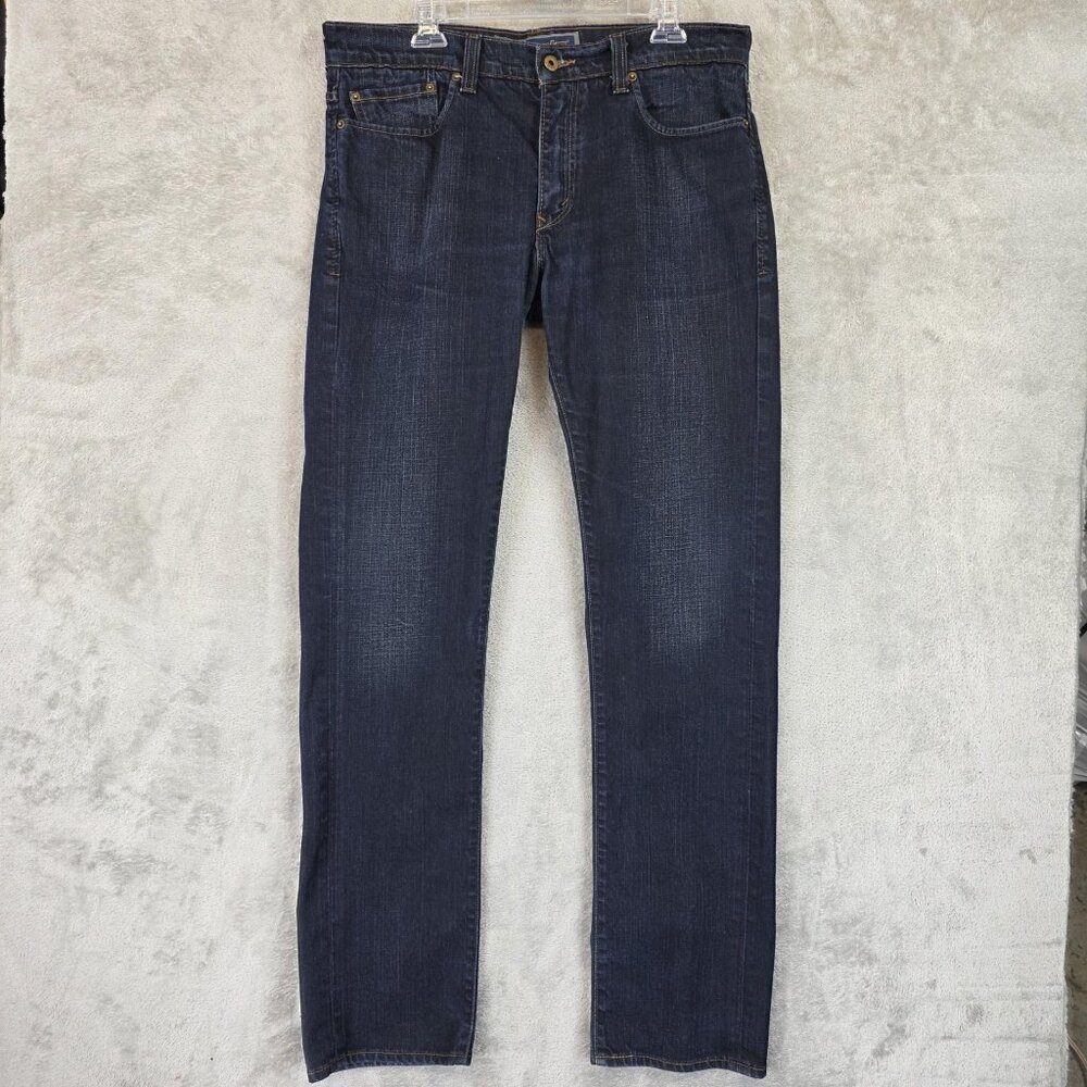 Levis 511 Jeans Mens 36x34 Blue Dark Wash Skinny Stretch Denim Pants Classic